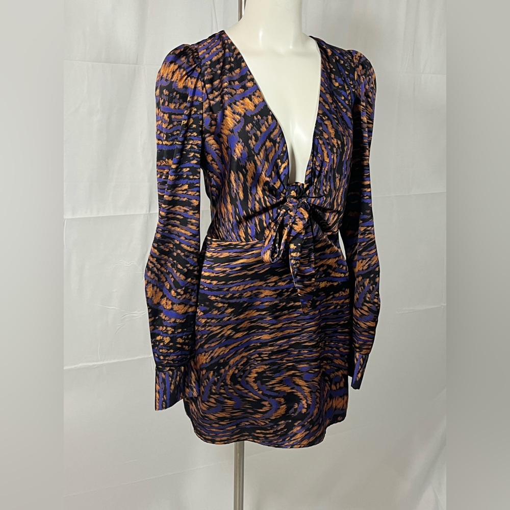 Louna Tie Front Mini Dress Size L
